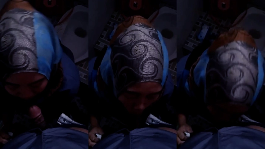 Sepongan Mantap Teman Kerja di WC Pabrik