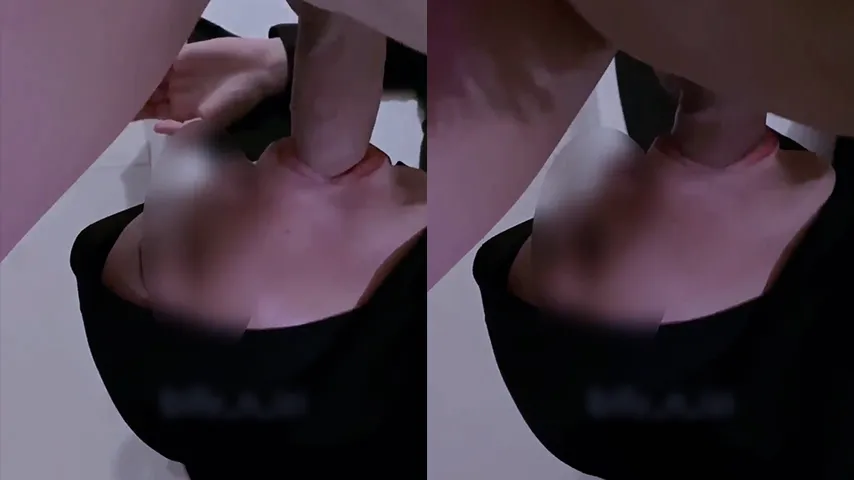 Hijab Hitam Ngemut Ganas di Toilet