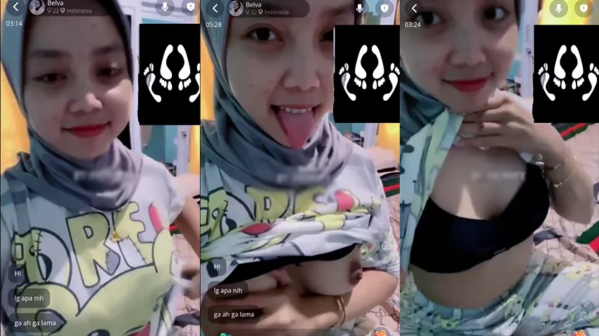 VCS Belva Hijab Remas Toket Melet